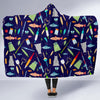 Bait Bass Fishing Print Pattern Hooded Blanket-grizzshop