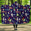 Bait Bass Fishing Print Pattern Hooded Blanket-grizzshop