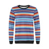 Baja Mexican Blanket Serape Pattern Print Women Crewneck Sweatshirt-grizzshop