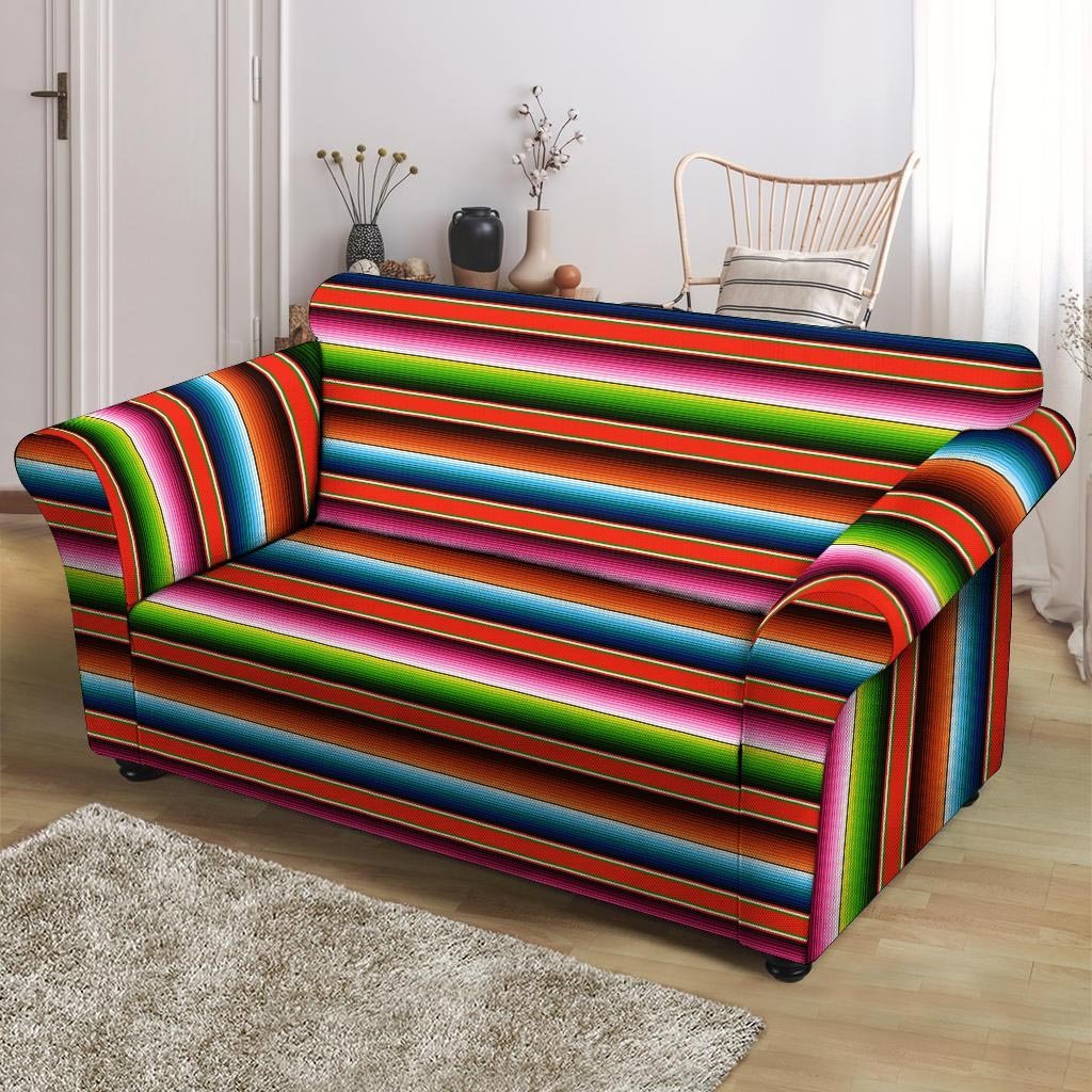 Baja Mexican Loveseat Cover-grizzshop