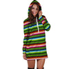 Baja Mexican Print Hoodie Dress-grizzshop