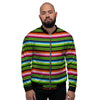 Baja Mexican Print Men's Bomber Jacket-grizzshop