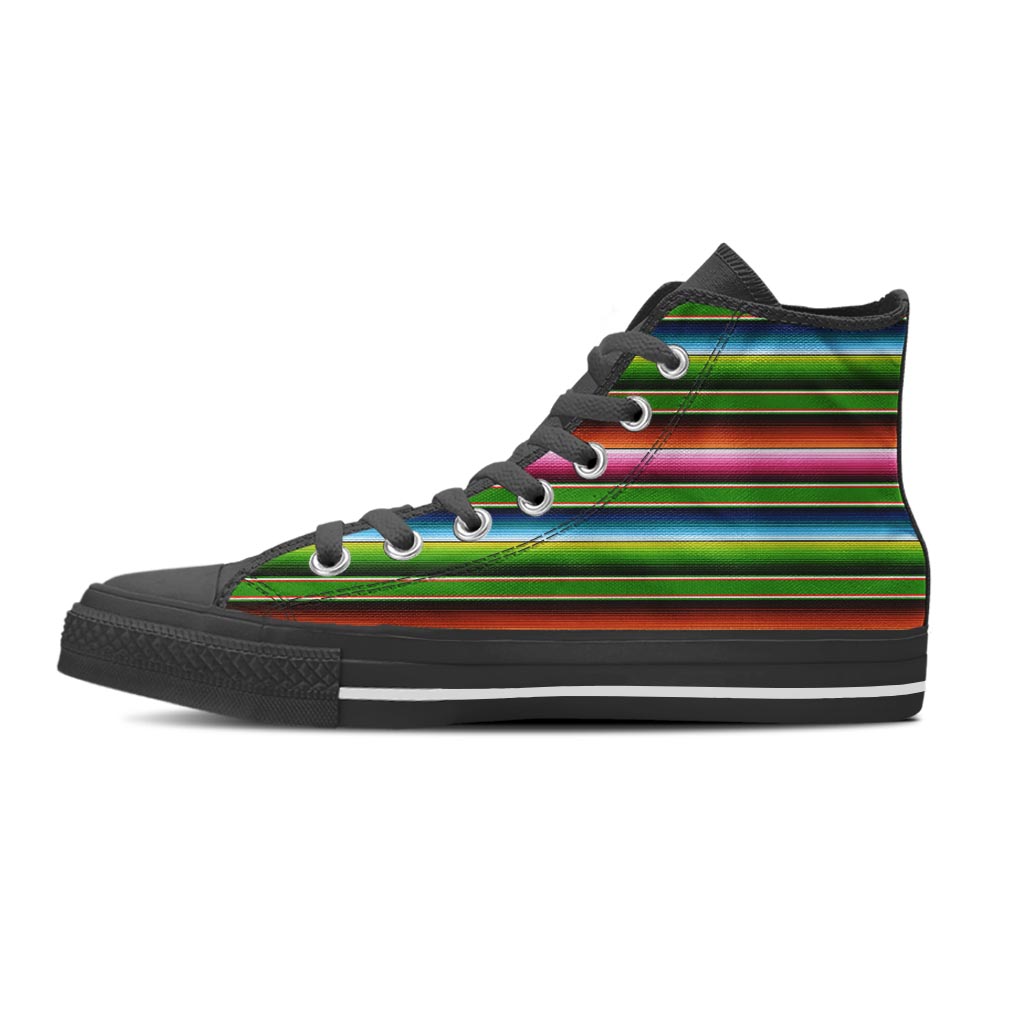 Baja Mexican Print Men's High Top Shoes-grizzshop