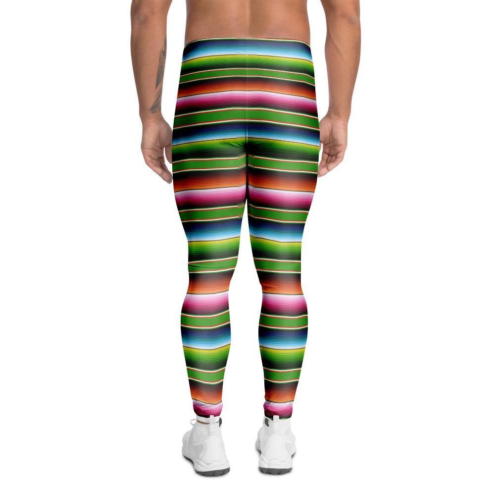 Baja Mexican Print Men's Leggings-grizzshop