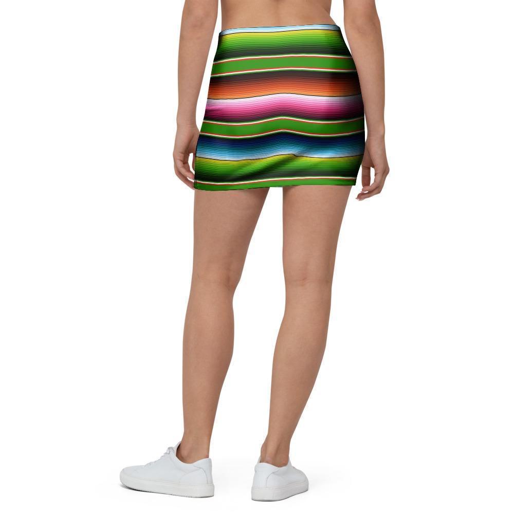 Baja Mexican Print Mini Skirt-grizzshop