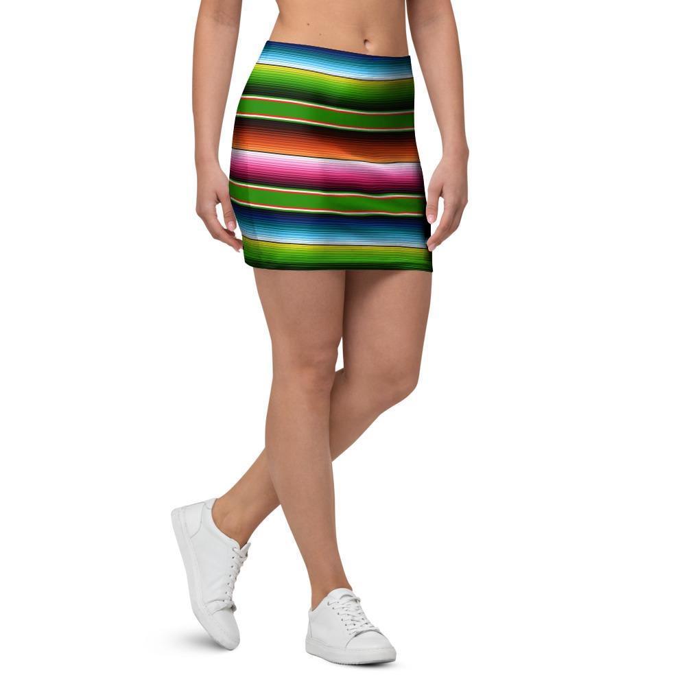 Baja Mexican Print Mini Skirt-grizzshop