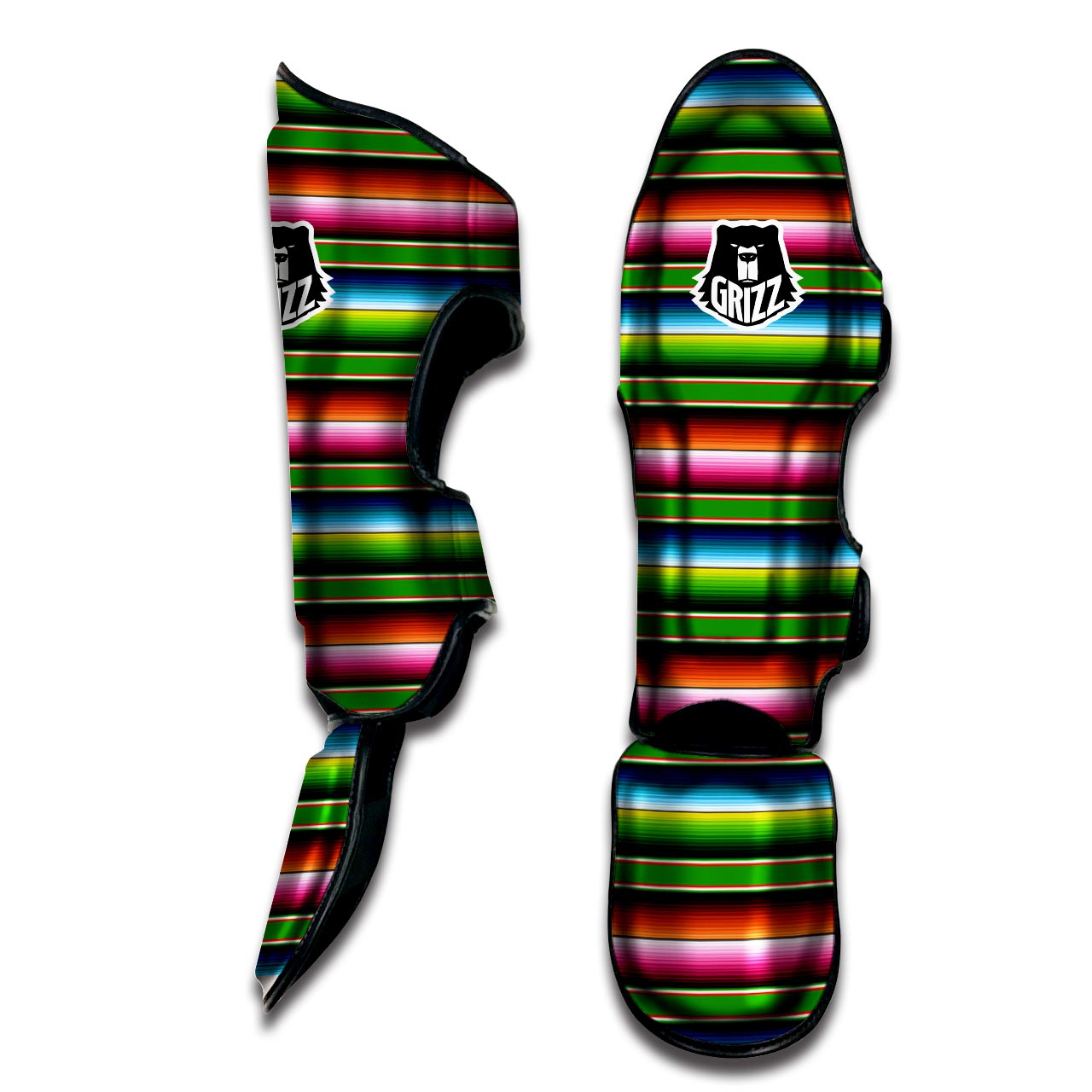 Baja Mexican Print Muay Thai Shin Guard-grizzshop