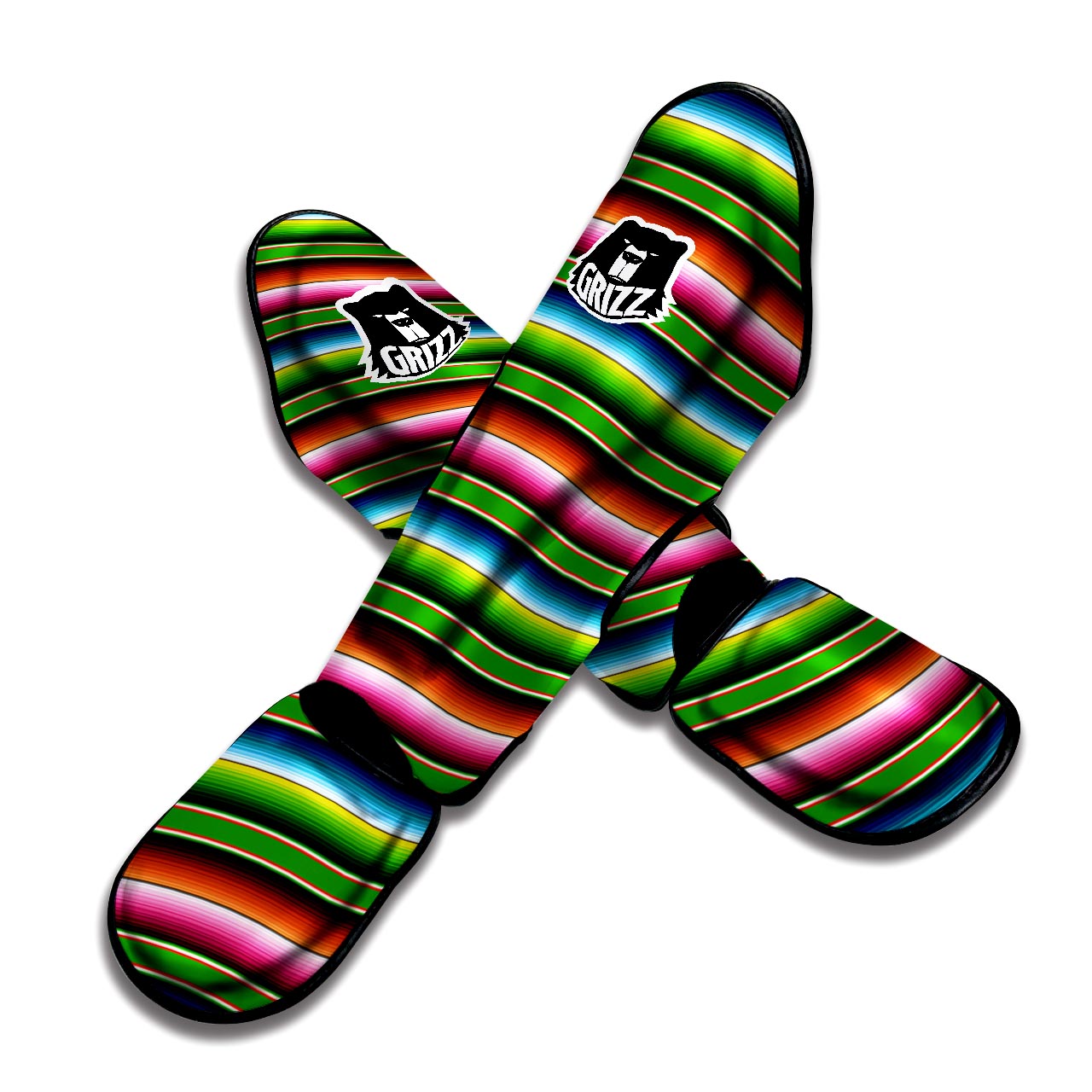 Baja Mexican Print Muay Thai Shin Guard-grizzshop