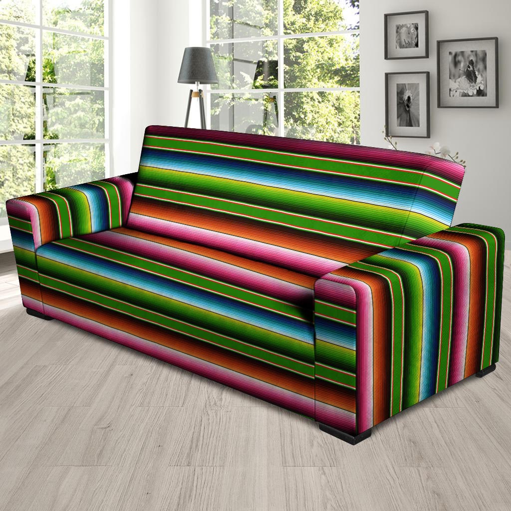 Baja Mexican Print Sofa Cover-grizzshop