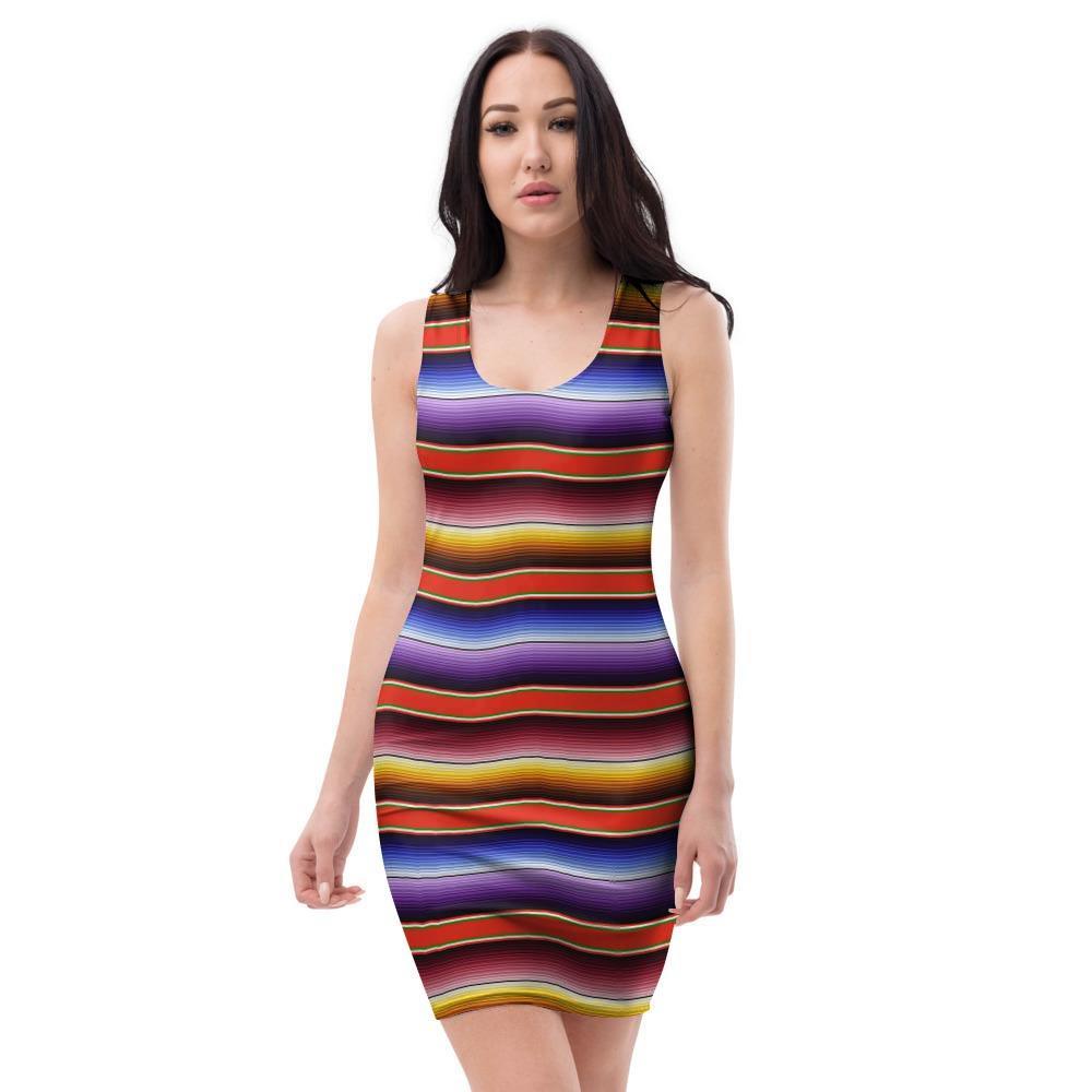 Baja Print Bodycon Dress-grizzshop