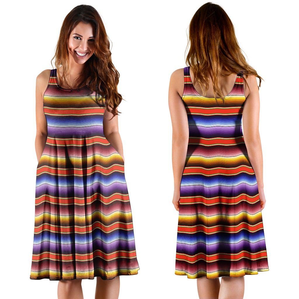 Baja Print Dress-grizzshop