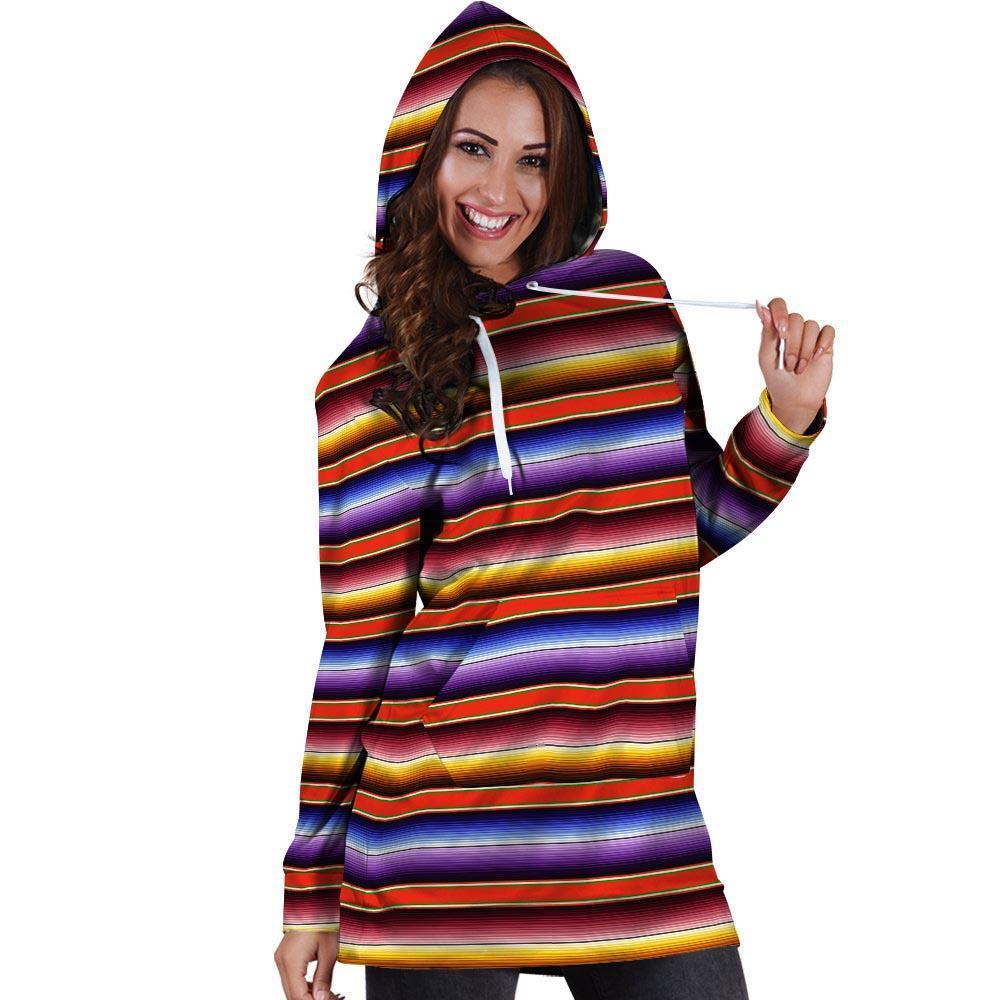 Baja Print Hoodie Dress-grizzshop