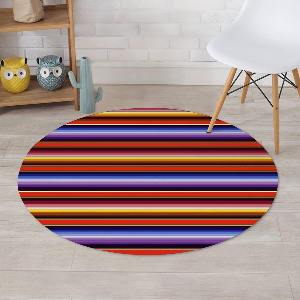 Baja Print Round Rug-grizzshop