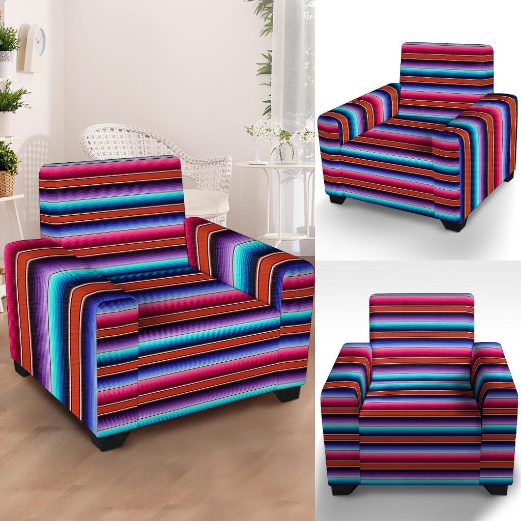 Baja Serape Armchair Cover-grizzshop