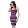 Baja Serape Bodycon Dress-grizzshop