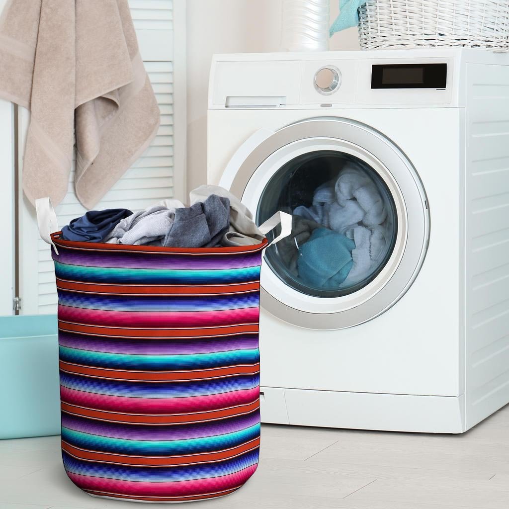 Baja Serape Laundry Basket-grizzshop