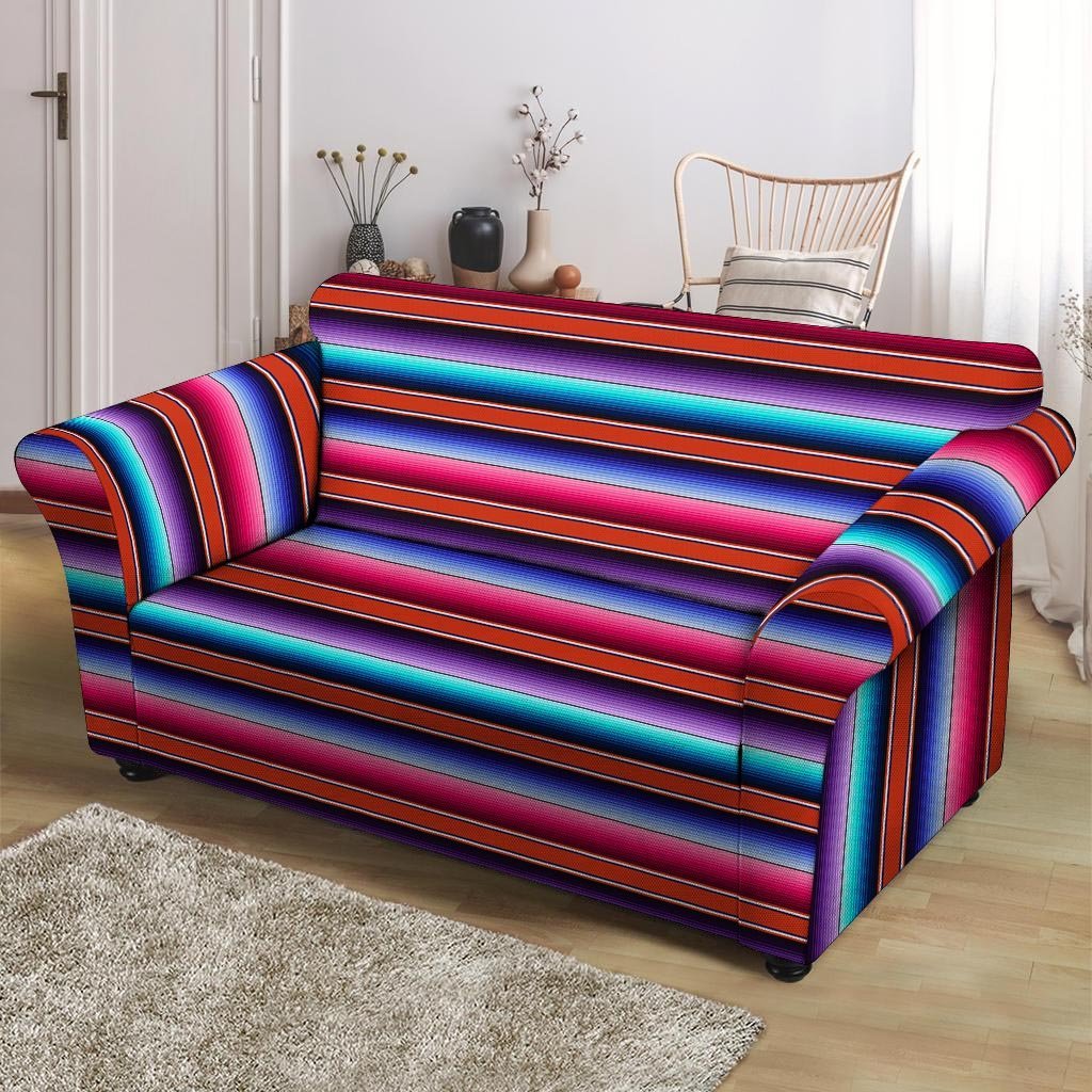 Baja Serape Loveseat Cover-grizzshop