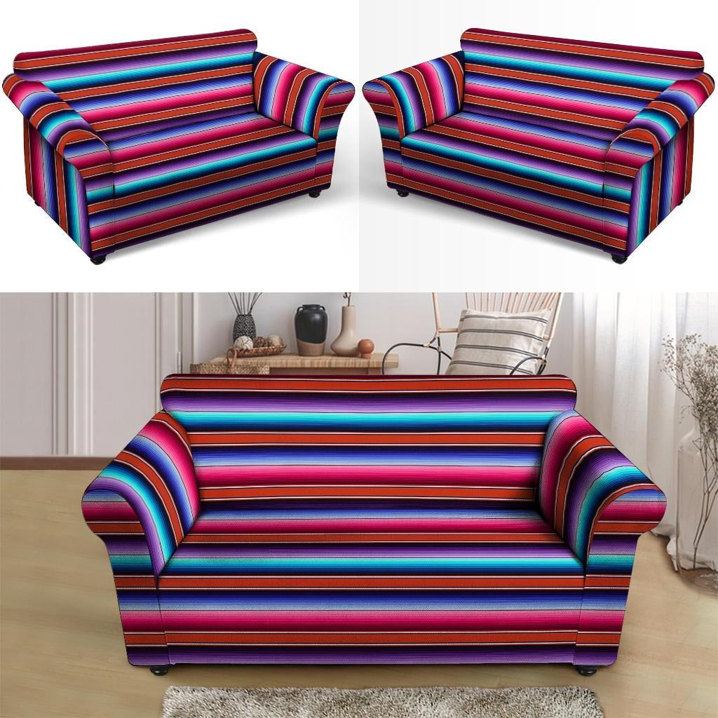 Baja Serape Loveseat Cover-grizzshop