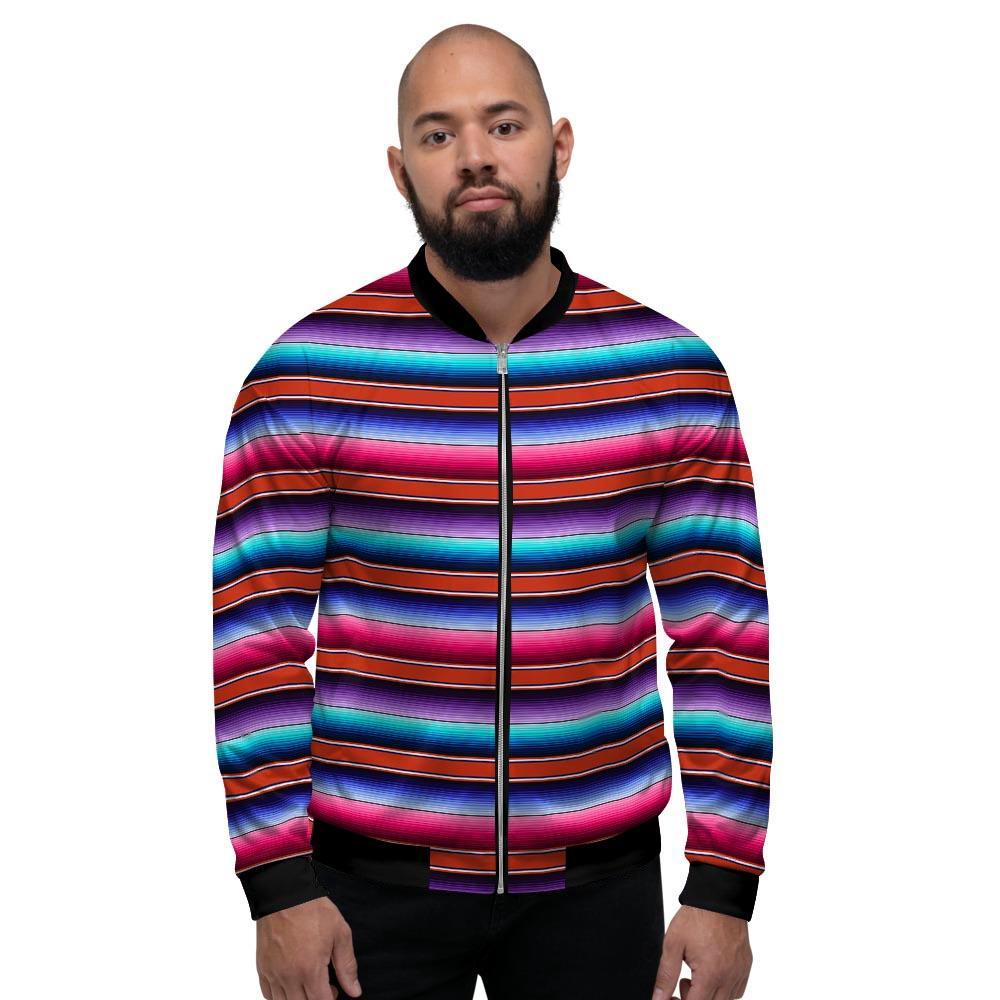 Baja Serape Men's Bomber Jacket-grizzshop