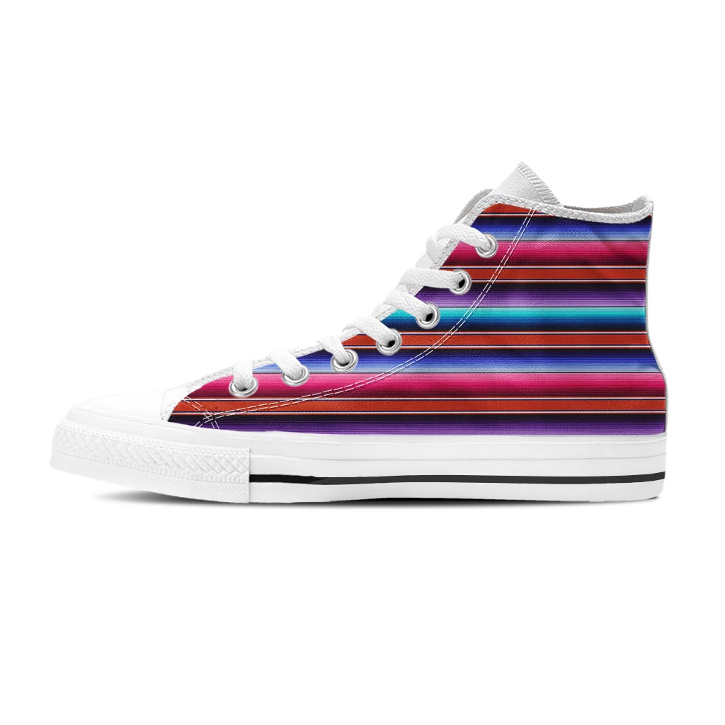 Baja Serape Men's High Top Shoes-grizzshop