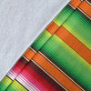 Baja Serape Mexican Blanket Pattern Print Blanket-grizzshop