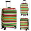 Baja Serape Mexican Blanket Pattern Print Luggage Cover Protector-grizzshop