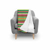 Baja Serape Mexican Blanket Pattern Print Throw Blanket-grizzshop