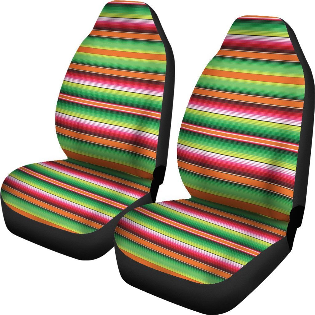 Baja Serape Mexican Blanket Pattern Print Universal Fit Car Seat Cover-grizzshop