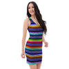 Baja Serape Mexican Bodycon Dress-grizzshop