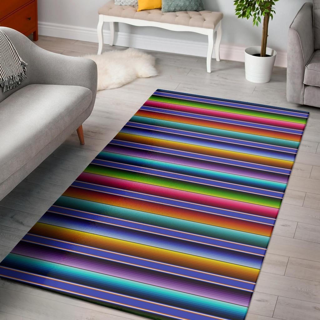 Baja Serape Mexican Floor Mat-grizzshop