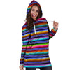 Baja Serape Mexican Hoodie Dress-grizzshop