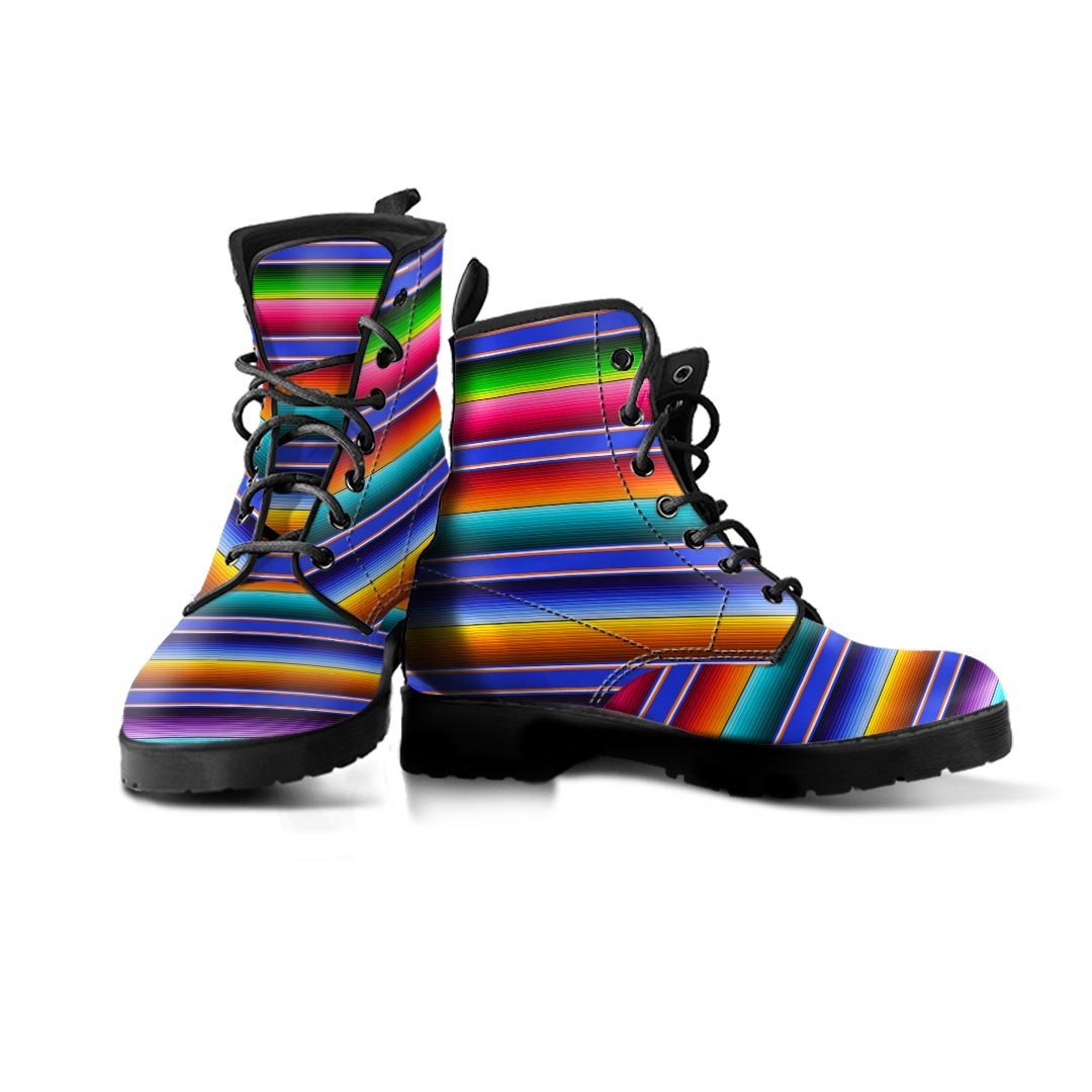 Baja Serape Mexican Men's Boots-grizzshop