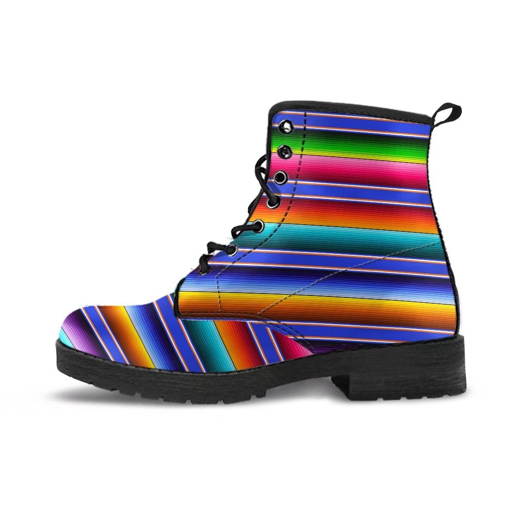 Baja Serape Mexican Men's Boots-grizzshop