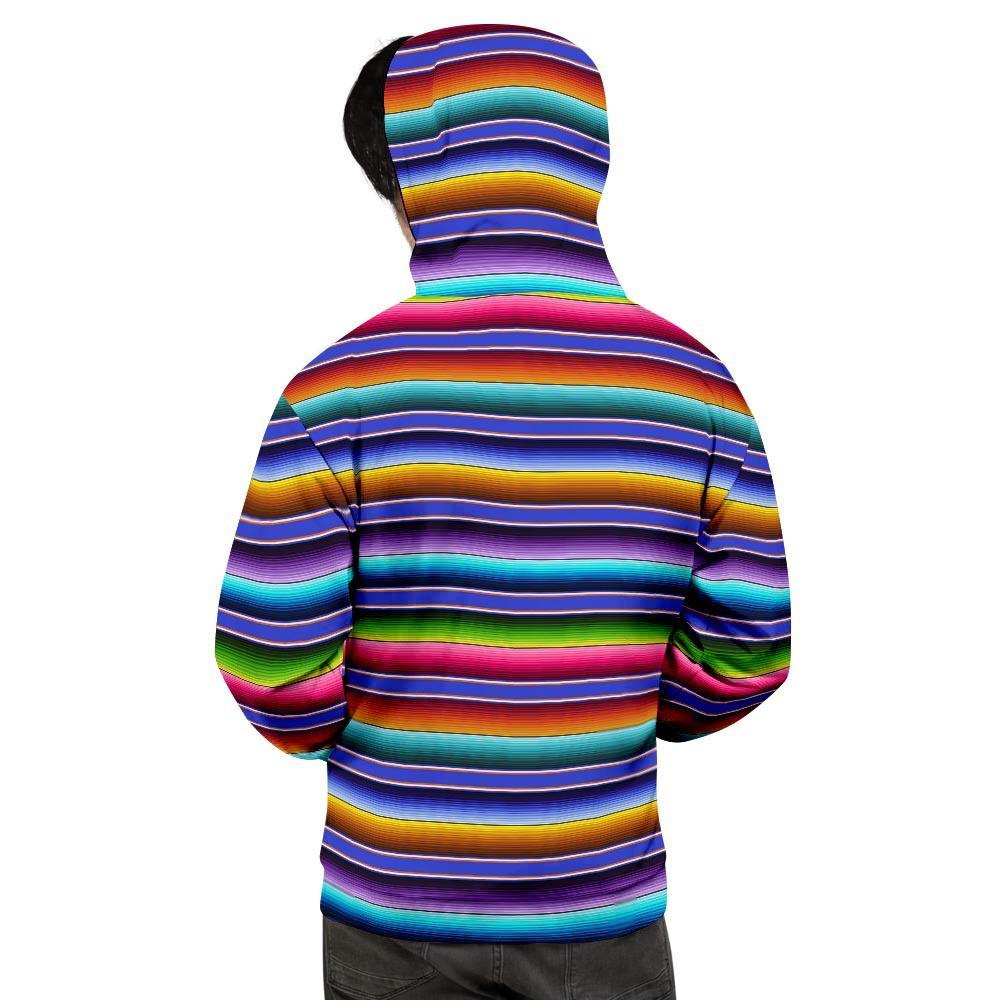 Baja Serape Mexican Men's Hoodie-grizzshop