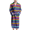 Baja Serape Mexican Men's Robe-grizzshop