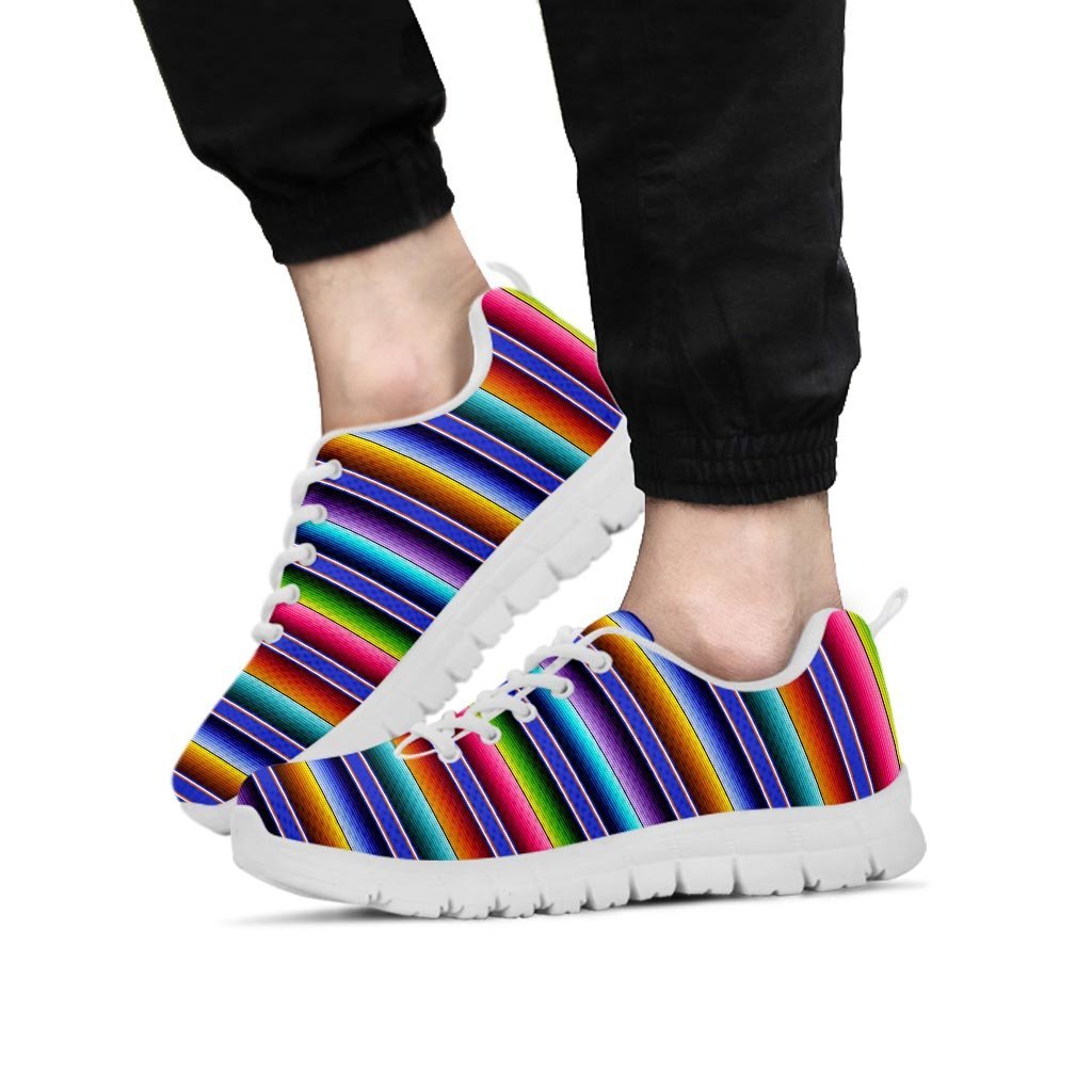 Baja Serape Mexican Men's Sneakers-grizzshop