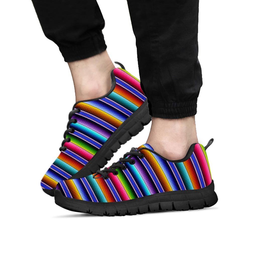 Baja Serape Mexican Men's Sneakers-grizzshop