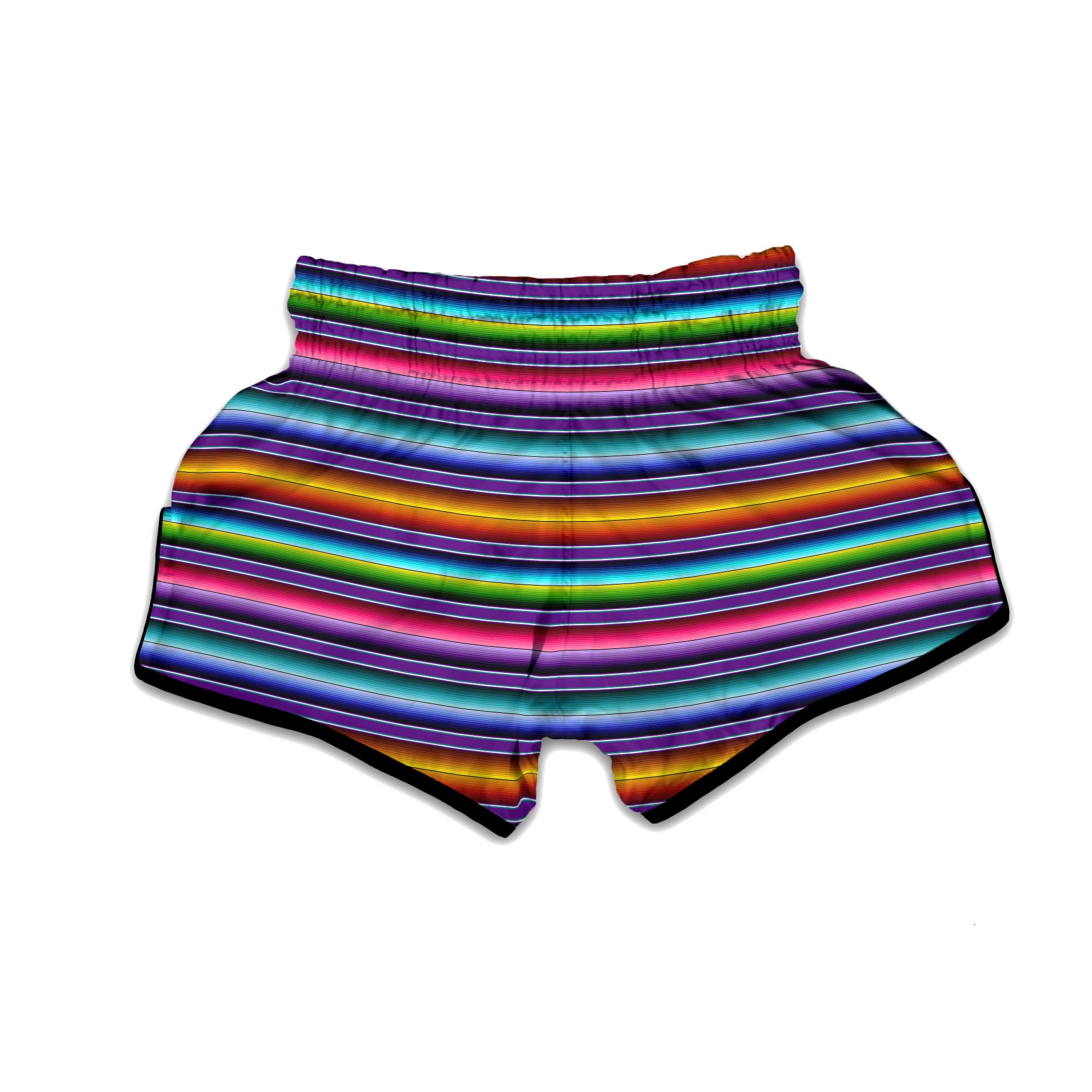 Baja Serape Mexican Muay Thai Boxing Shorts-grizzshop