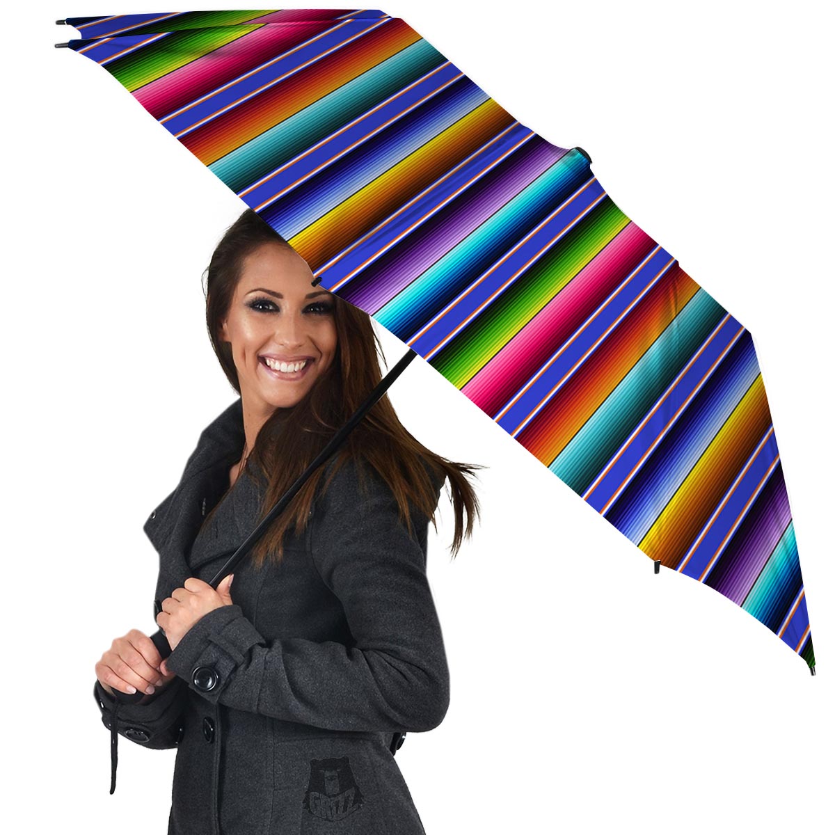 Baja Serape Mexican Umbrella-grizzshop