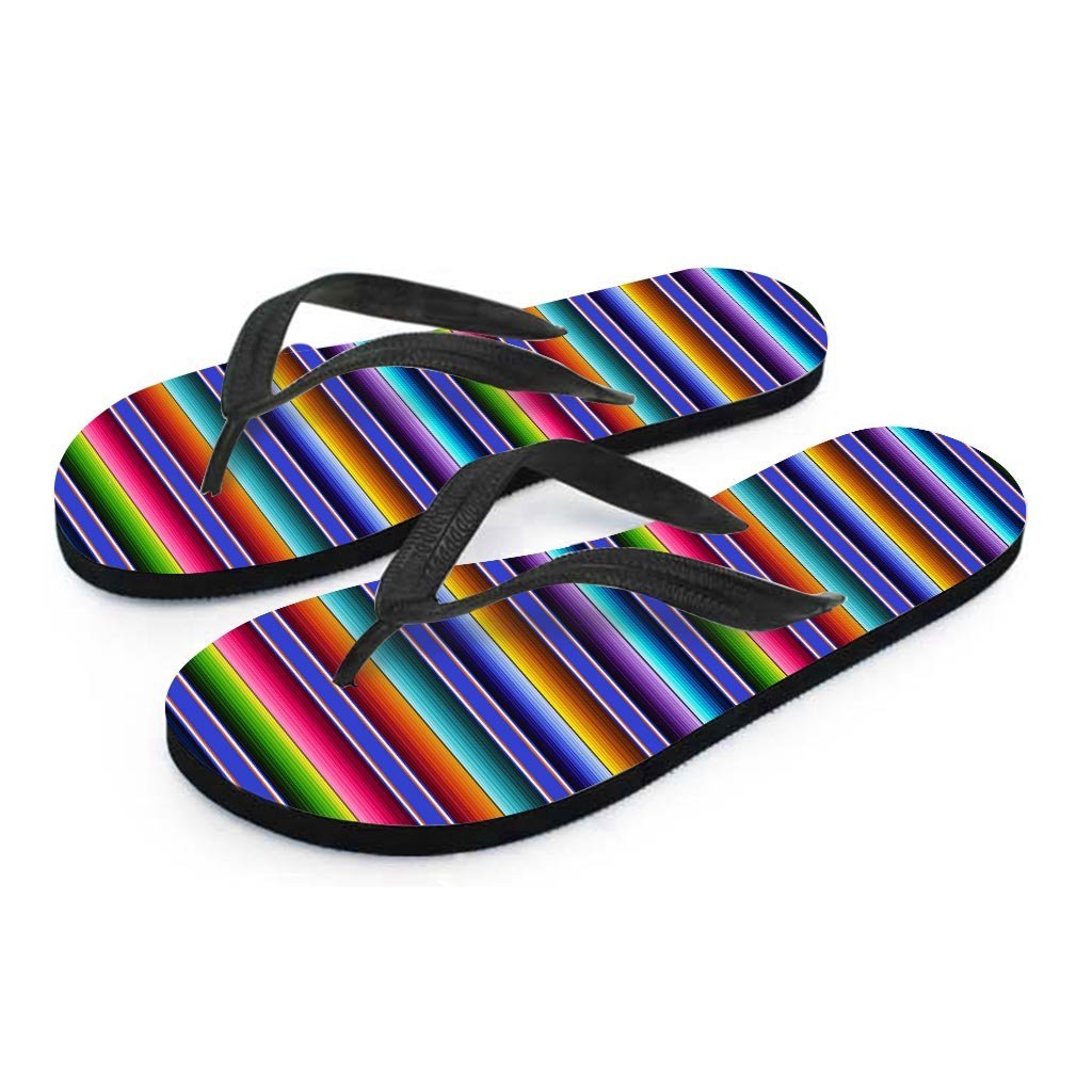 Baja Serape Mexican Women's Flip Flops-grizzshop
