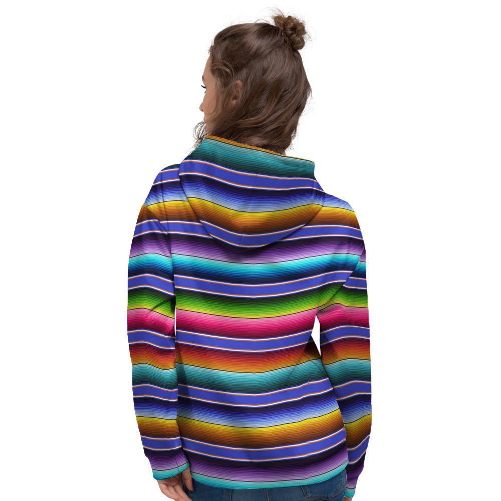 Baja Serape Mexican Women's Hoodie-grizzshop