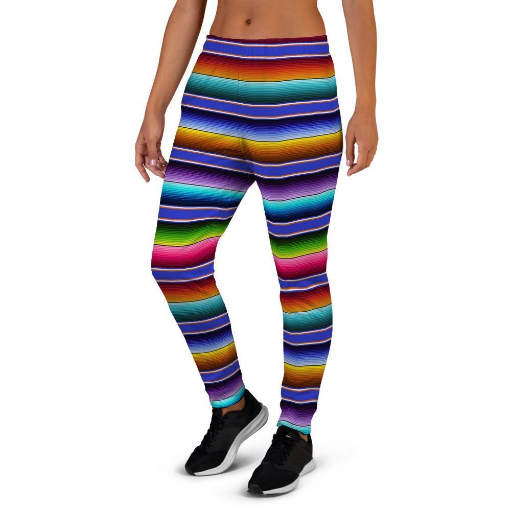 Baja Serape Mexican Women's Joggers-grizzshop