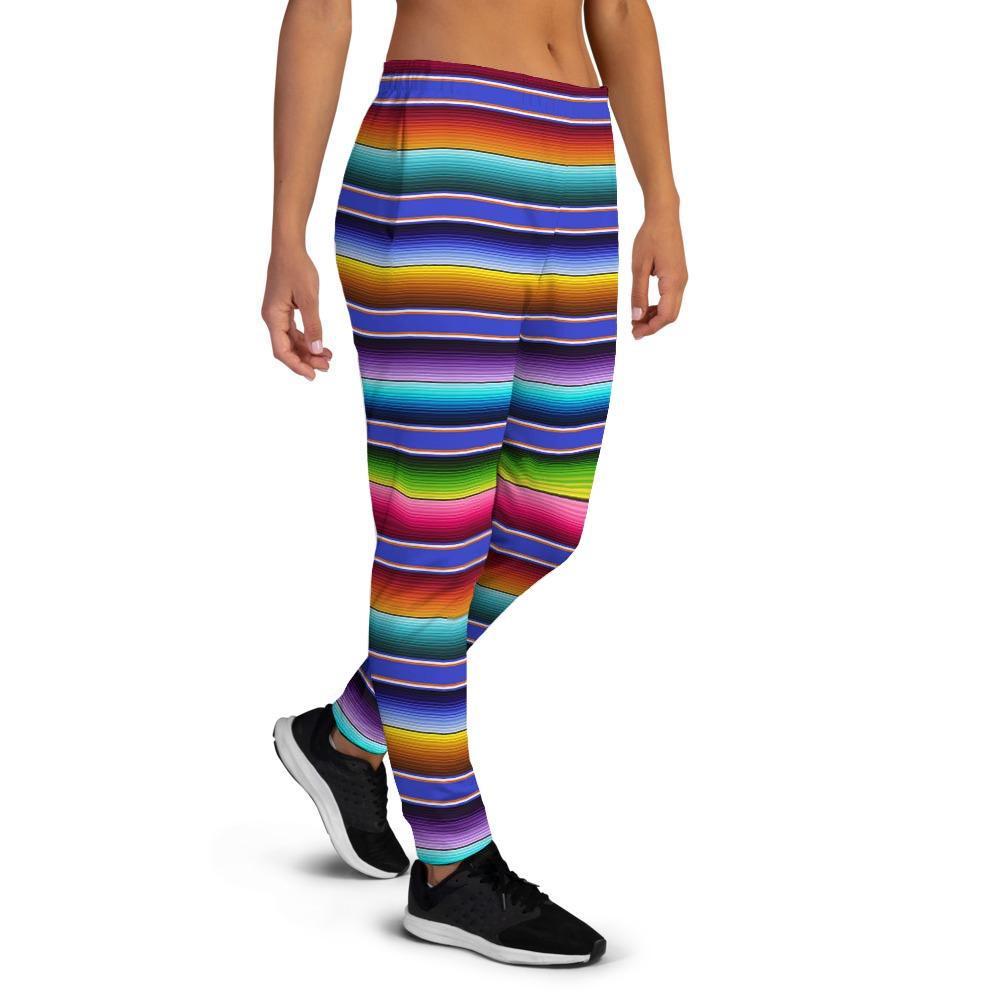 Baja Serape Mexican Women's Joggers-grizzshop