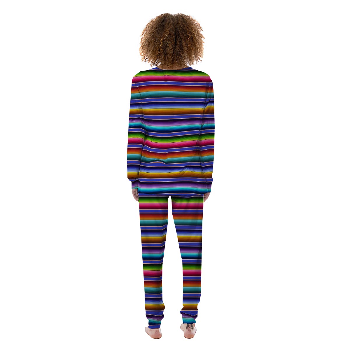 Baja Serape Mexican Women's Pajamas-grizzshop