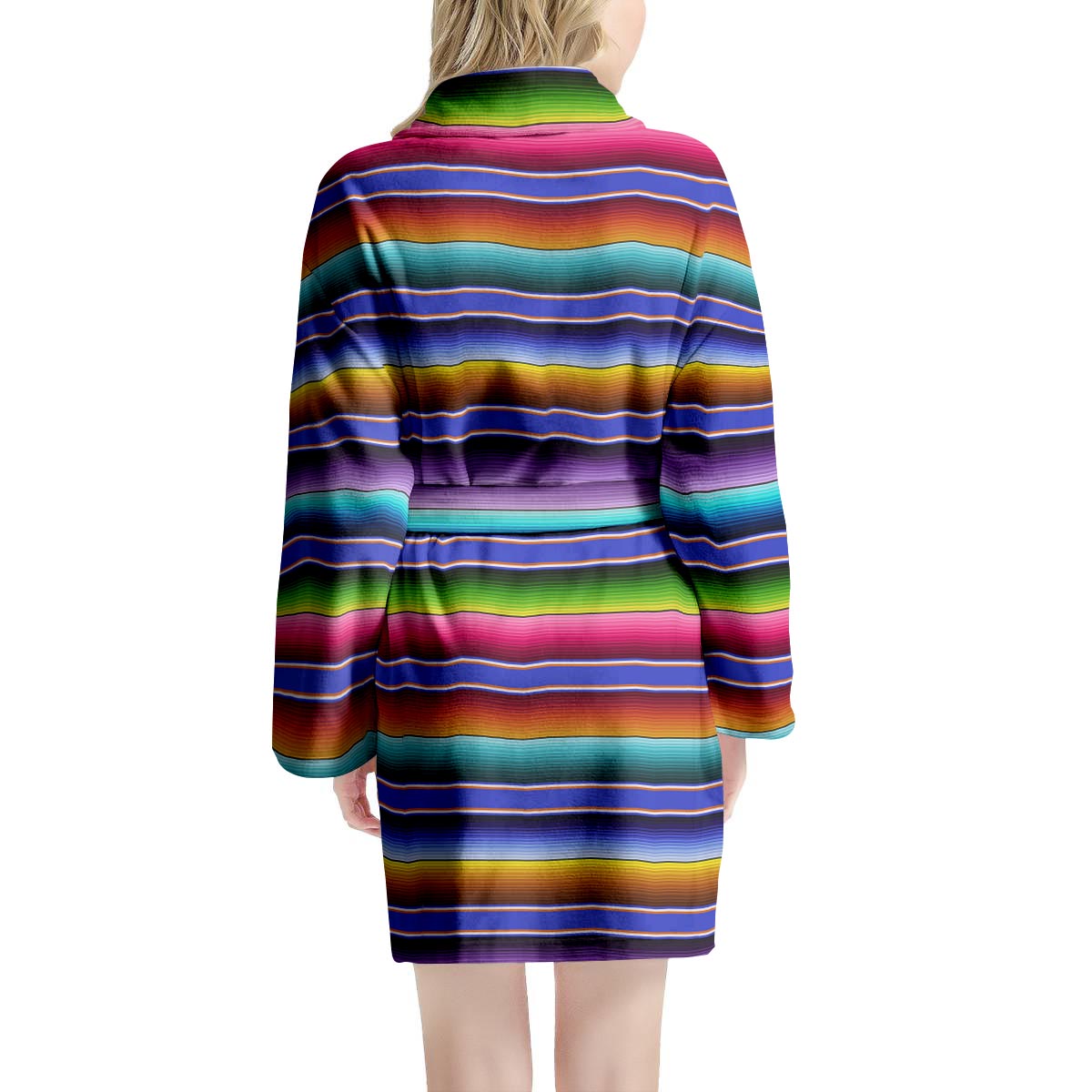 Baja Serape Mexican Women's Robe-grizzshop