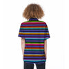 Baja Serape Mexican Women's Short Sleeve Shirts-grizzshop