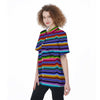 Baja Serape Mexican Women's Short Sleeve Shirts-grizzshop