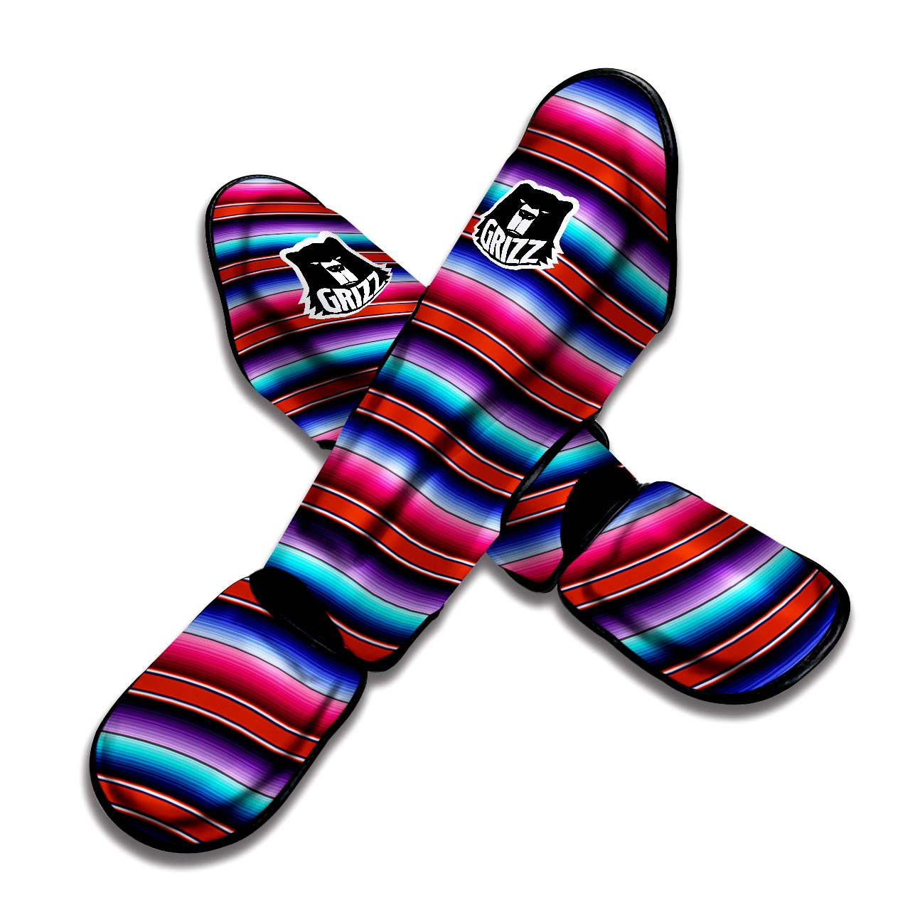 Baja Serape Muay Thai Shin Guard-grizzshop