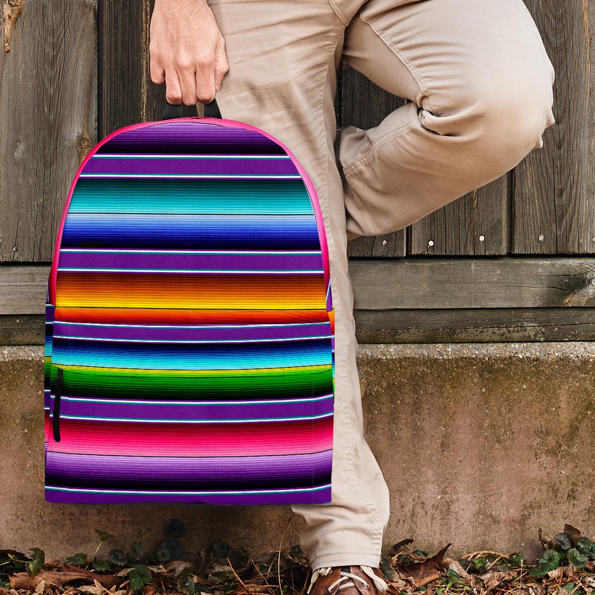 Baja Serape Print Backpack-grizzshop