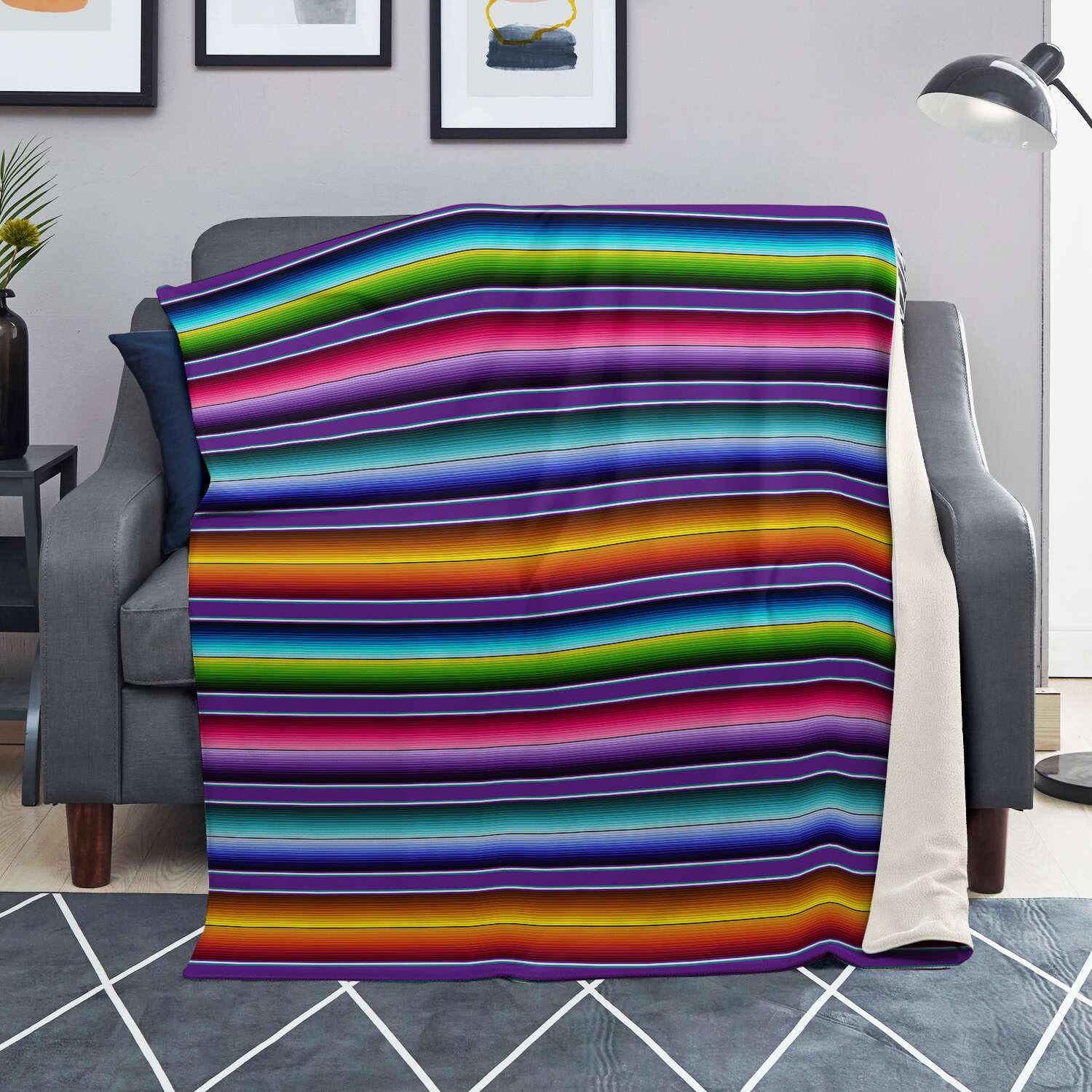 Baja Serape Print Blanket-grizzshop